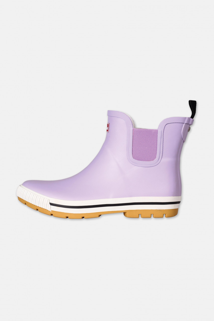 Derbe Wattpuuschen Pelz Purple Rose Flieder Gummistiefel Halbstiefel Hell Lila
