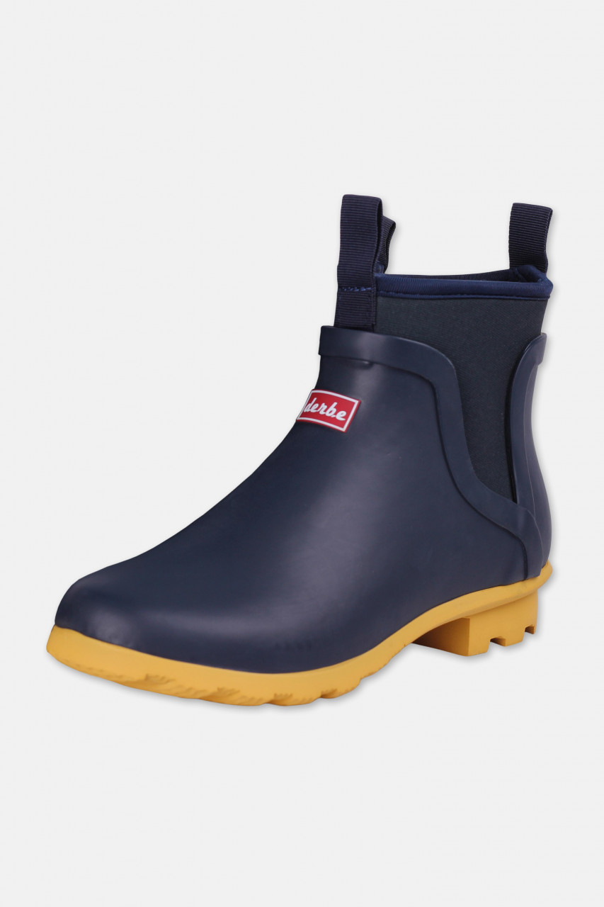 Derbe Duker Puuschen Damen Gummistiefel Marine Blau Chelsea Halbstiefel