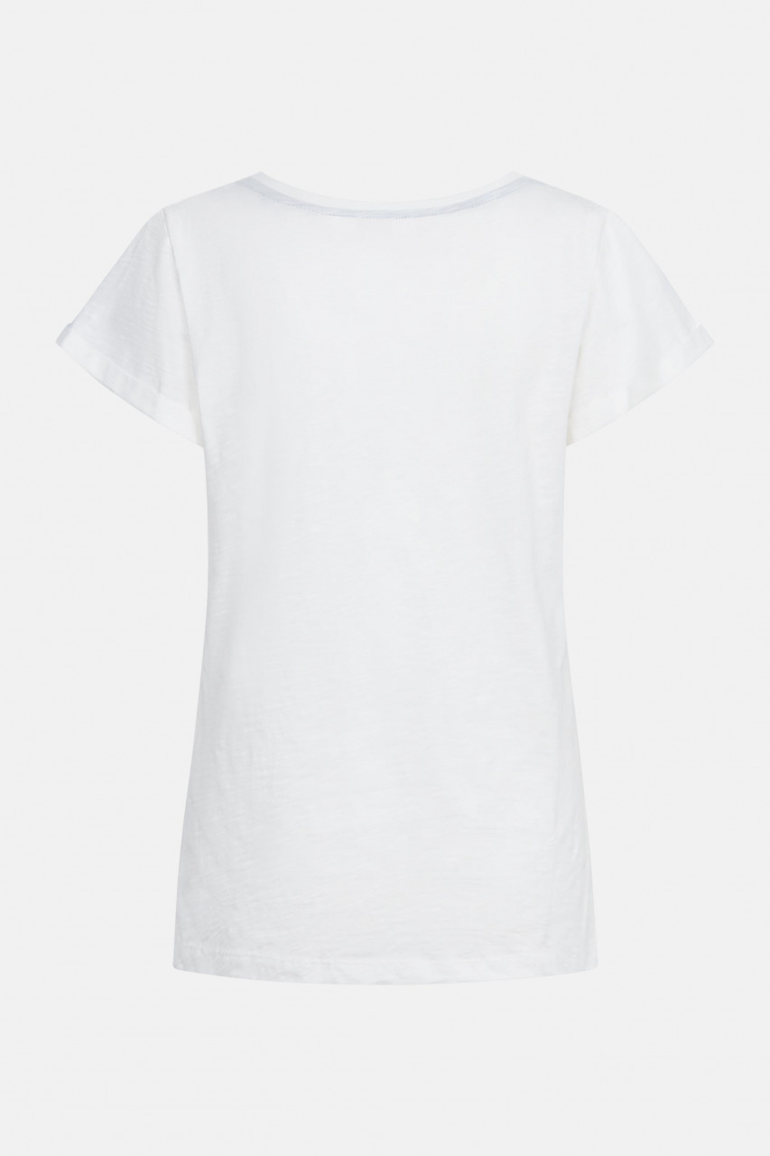 Derbe T-Shirt Pöbeln Damen Weiß