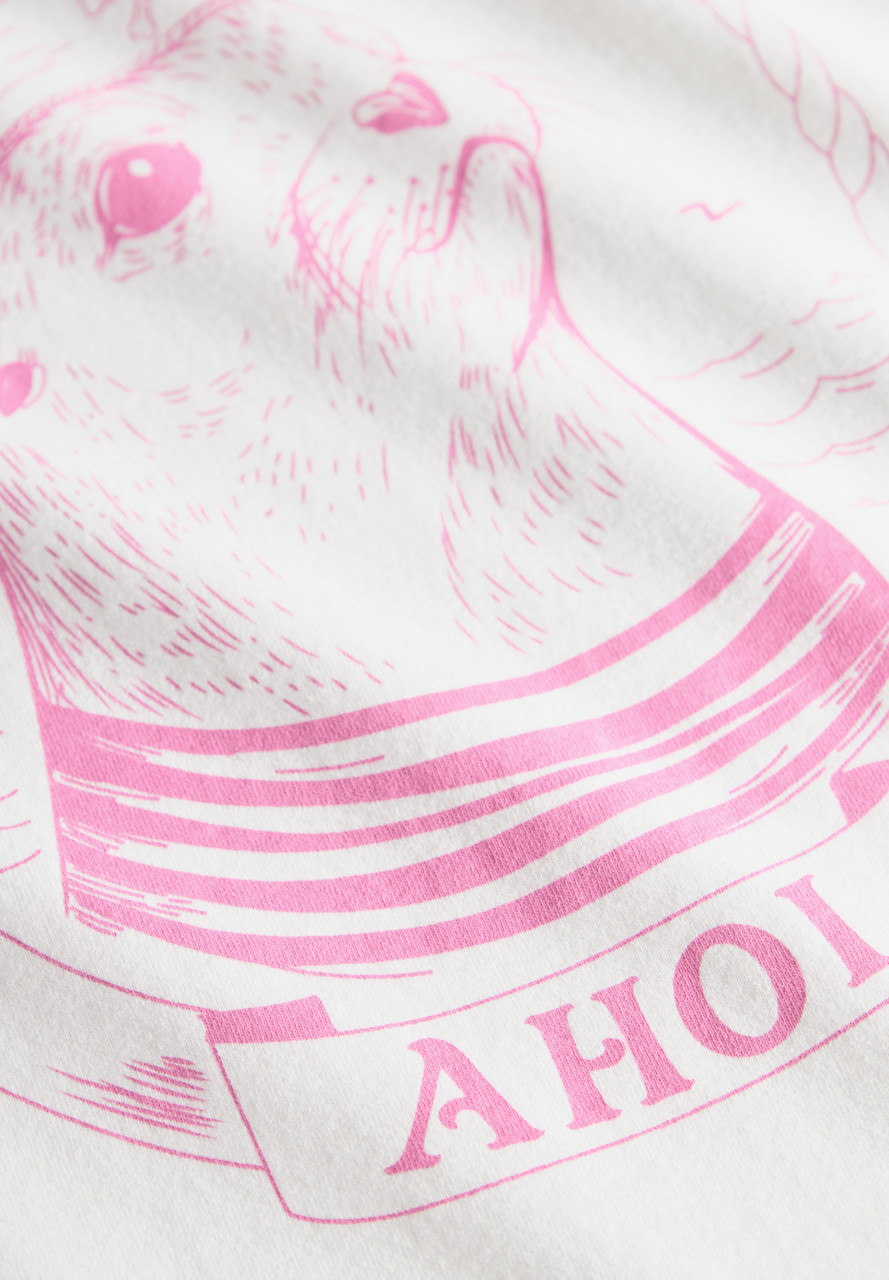 Derbe T-Shirt Matrosenrobbe Damen Weiß