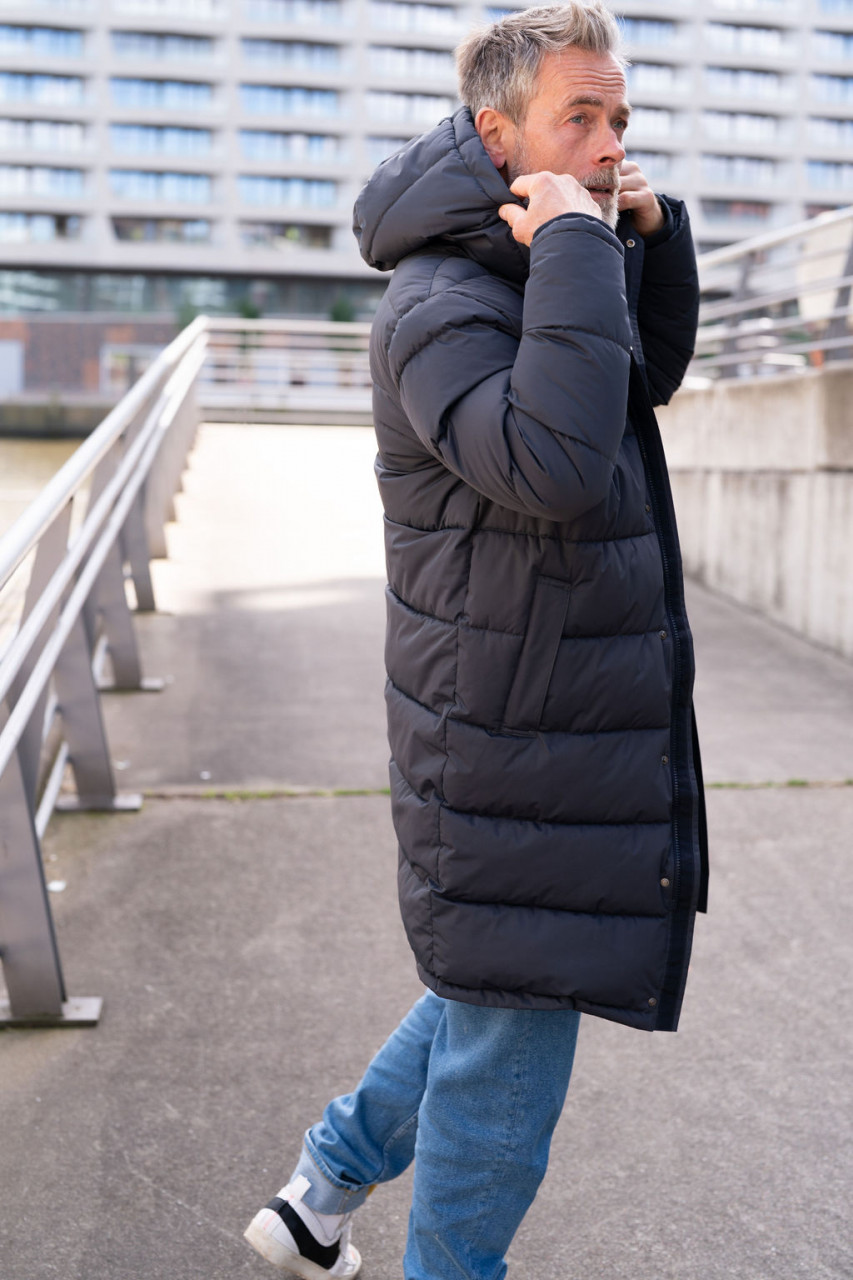 Derbe Wintermantel Bigholm Herren Dunkelblau