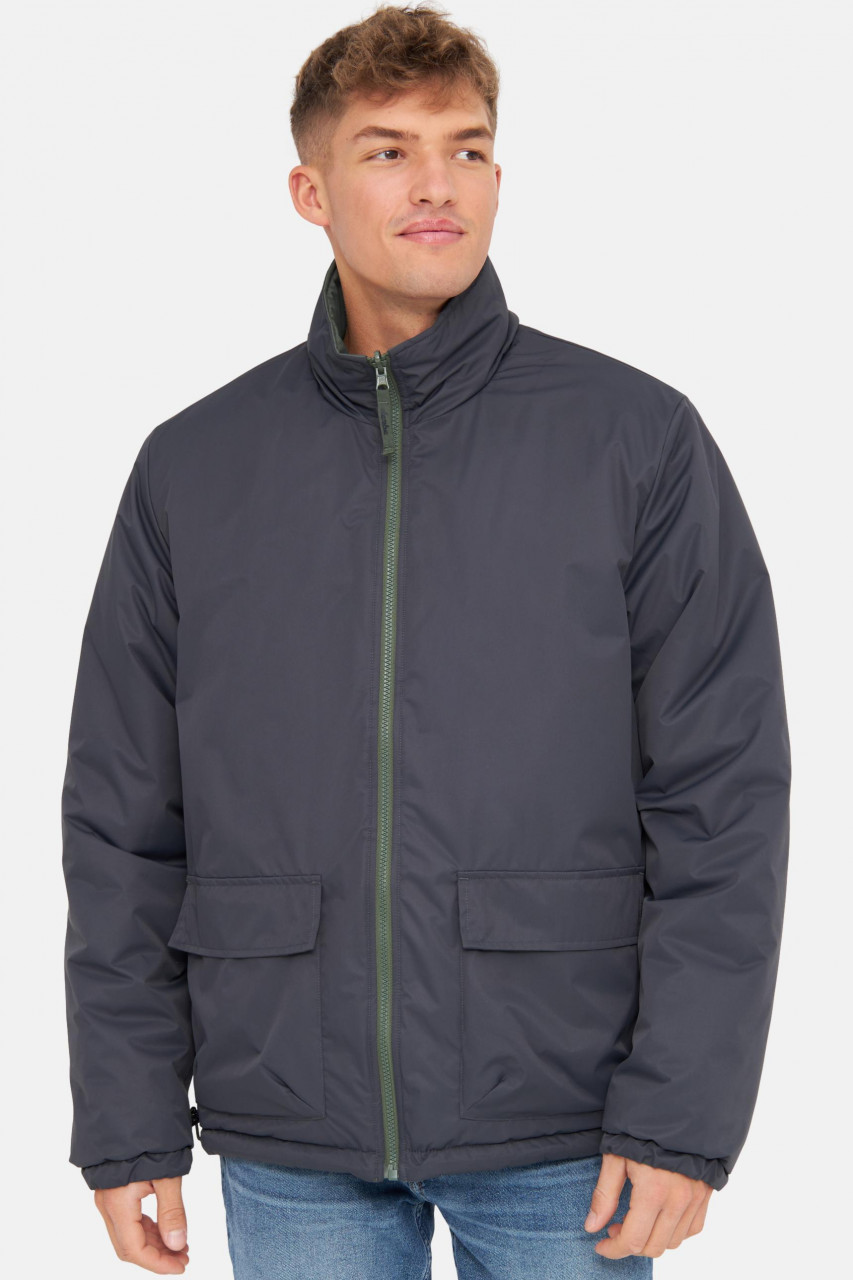 Derbe Winterjacke Bigholm Short Herren Oliv Grün 2in1 Wendejacke Puffer