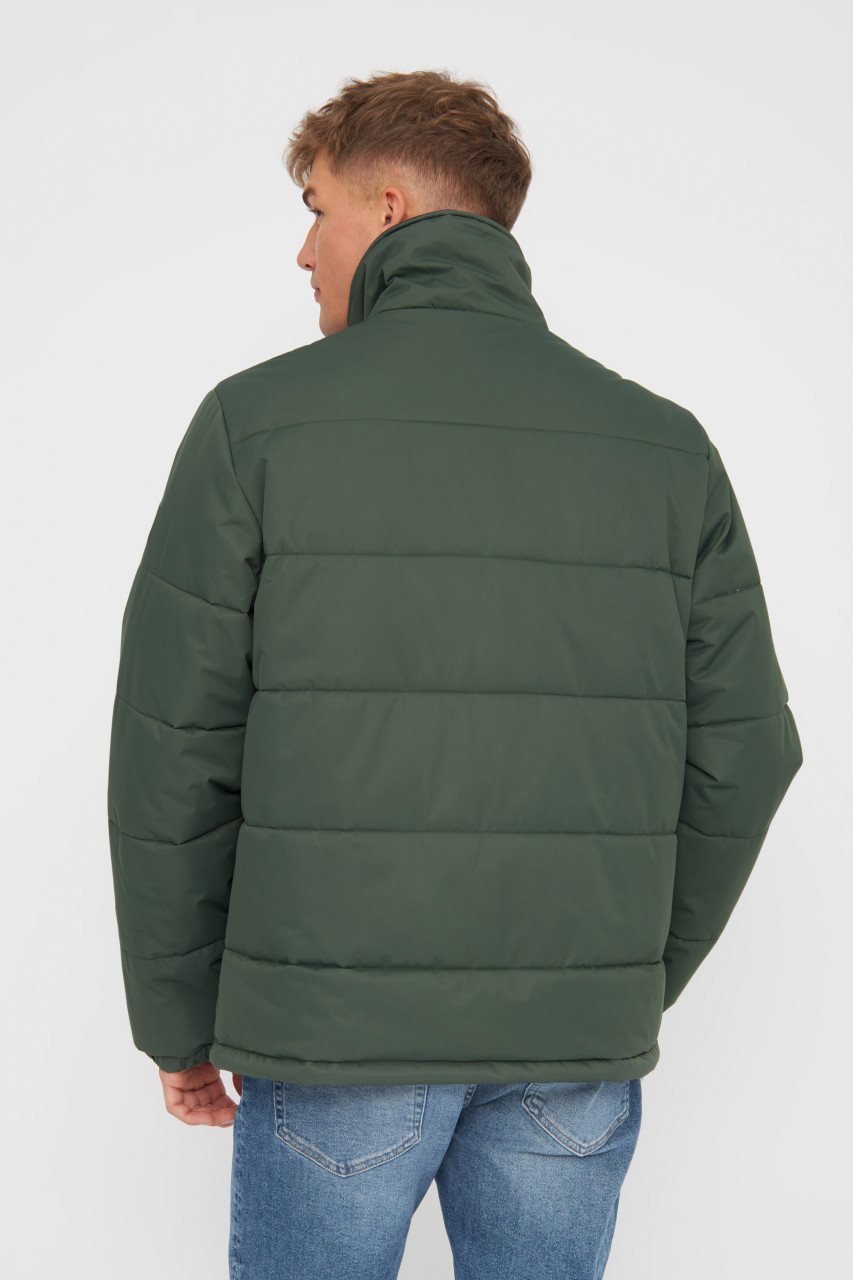 Derbe Winterjacke Bigholm Short Herren Oliv Grün 2in1 Wendejacke Puffer