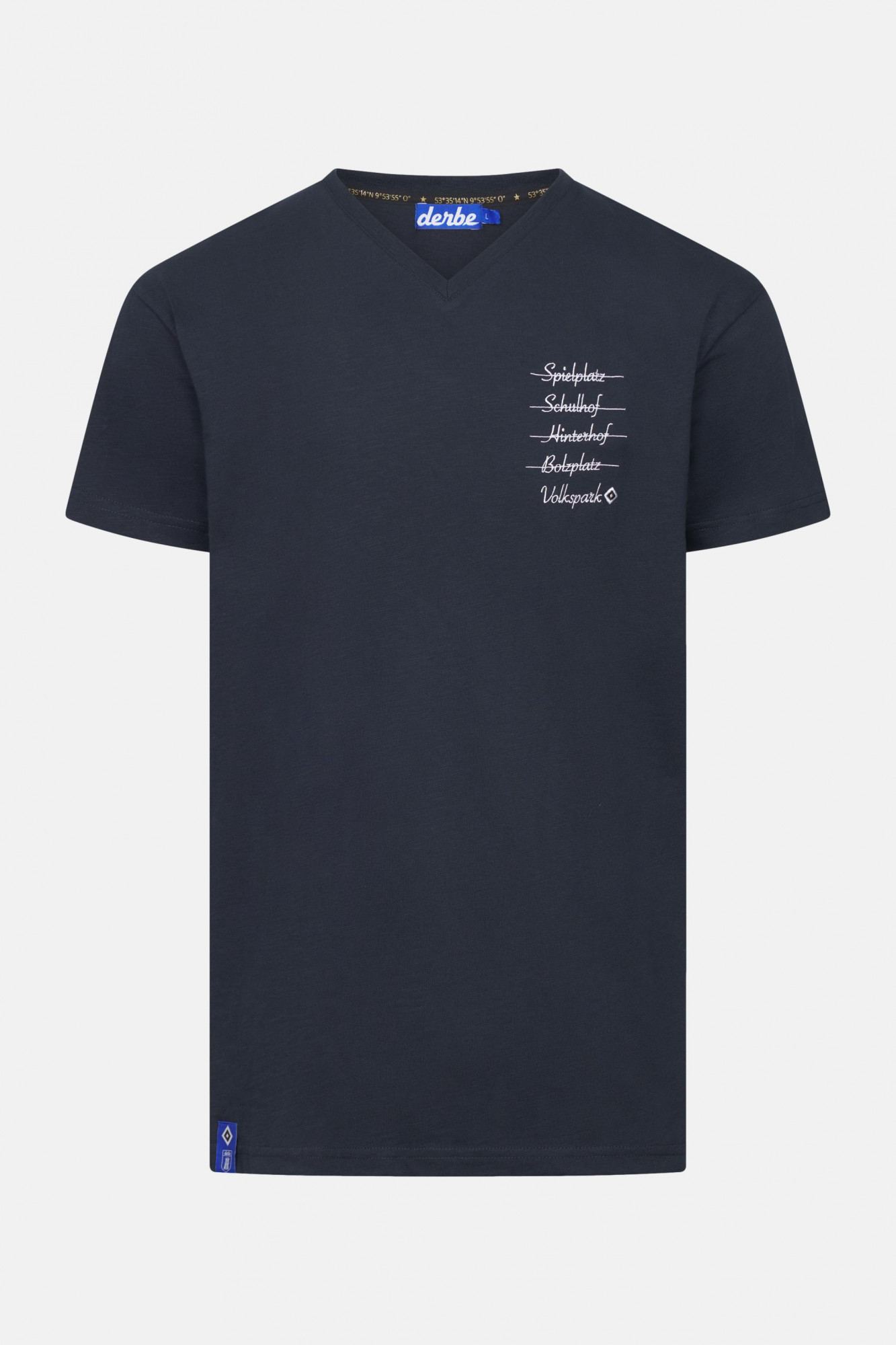Derbe x HSV Volkspark Herren T-Shirt Navy Blau HSV Fanartikel