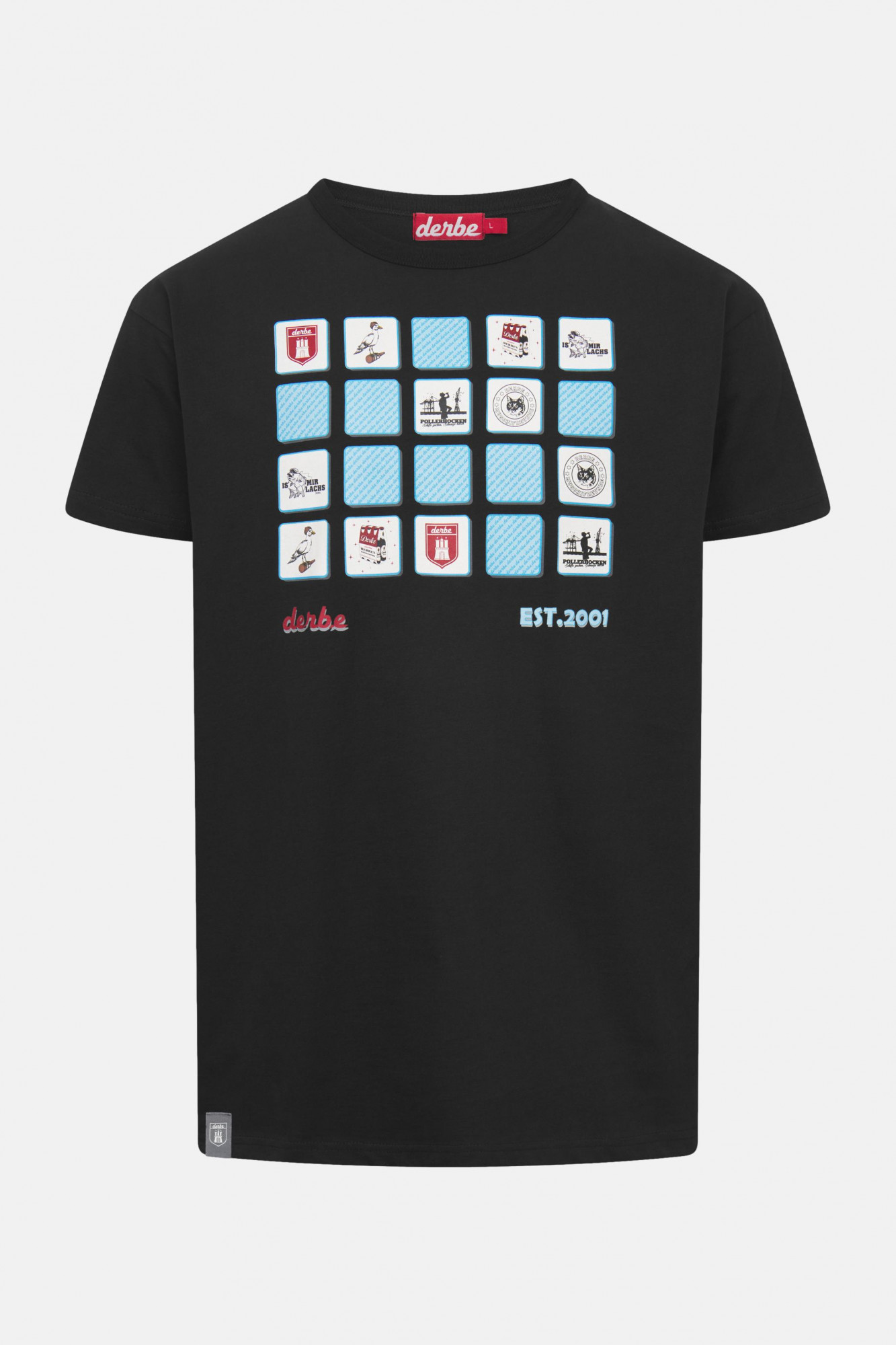 Derbe T-Shirt Erinnerung Herren Schwarz