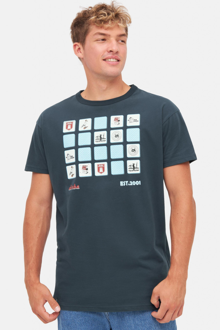 Derbe T-Shirt Erinnerung Herren Blau