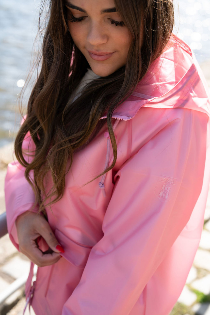 Derbe Regenjacke Peutby Ghost Damen Rosa Transparent