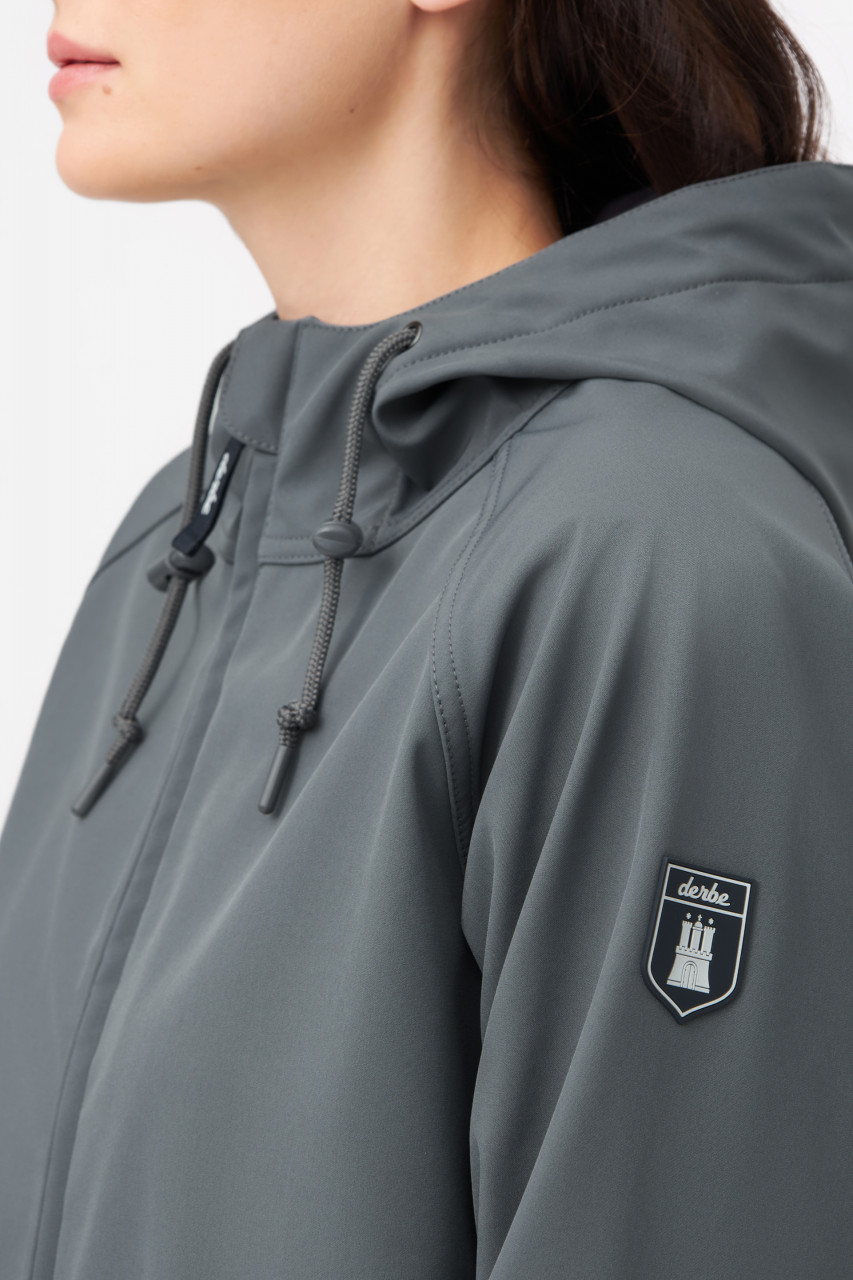Derbe Softshelljacke Friese Island Damen Grau