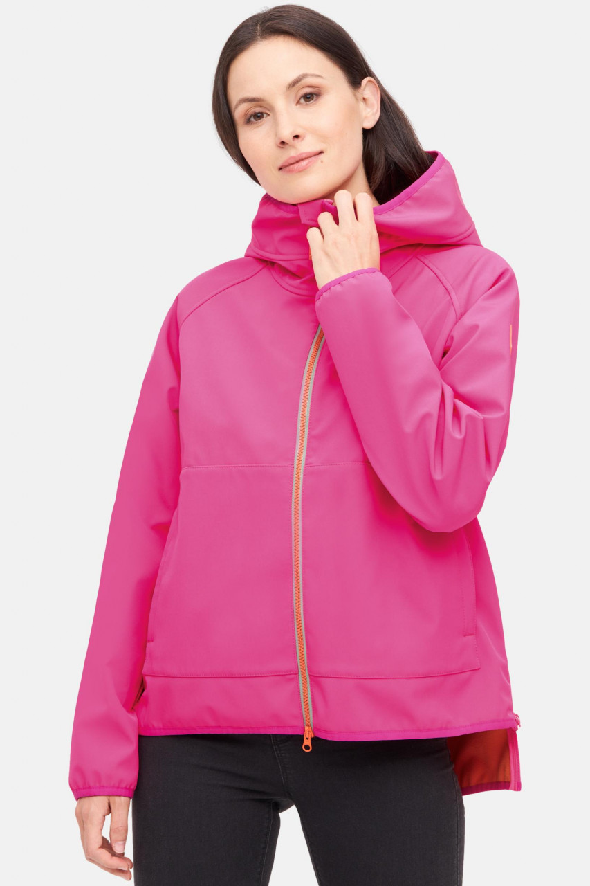 Derbe Softshelljacke Kurz Peutby Damen Pink Glo