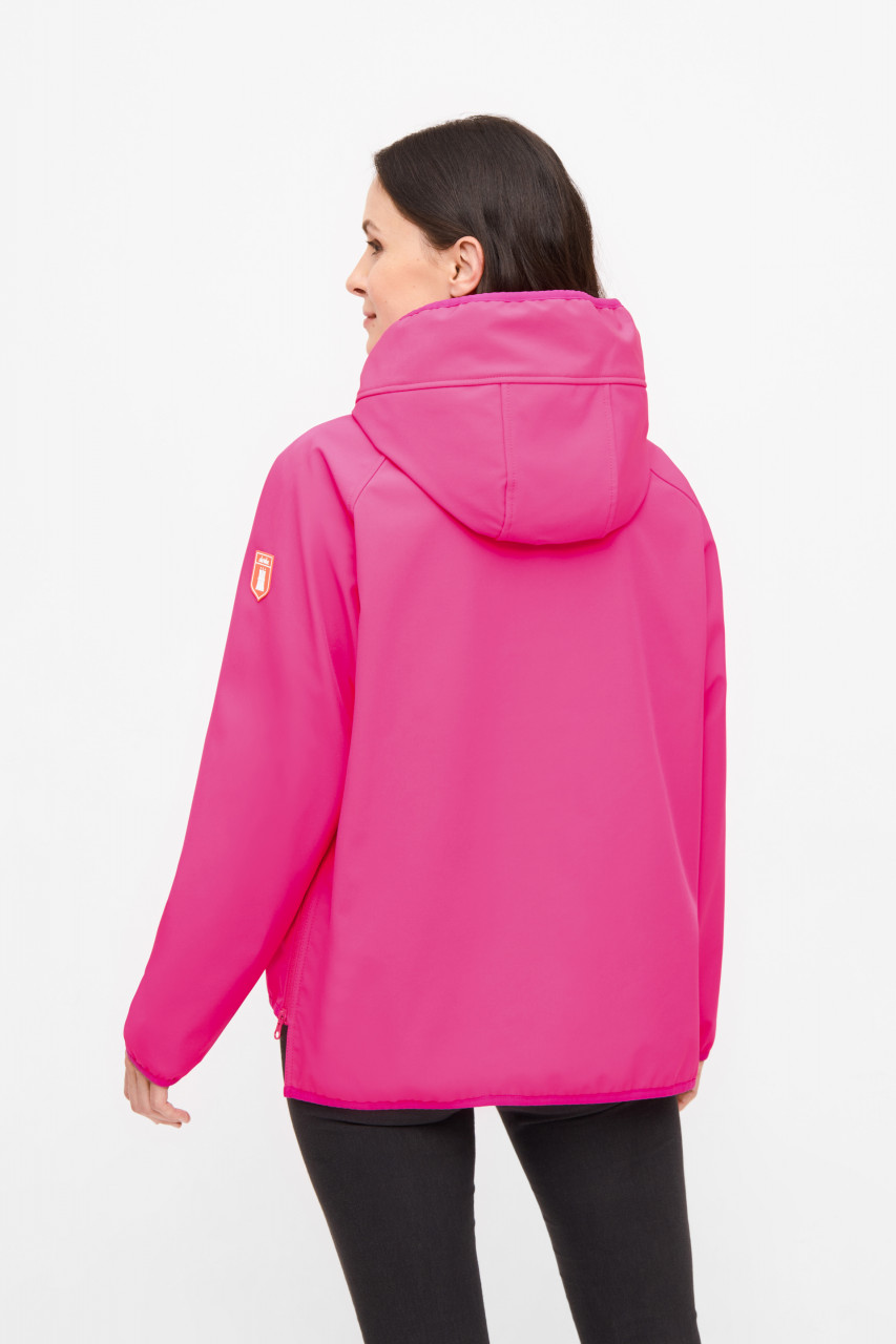 Derbe Softshelljacke Kurz Peutby Damen Pink Glo