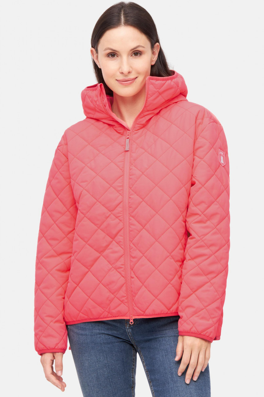 Derbe Übergangsjacke Quiltby Short Damen Rosa Steppjacke