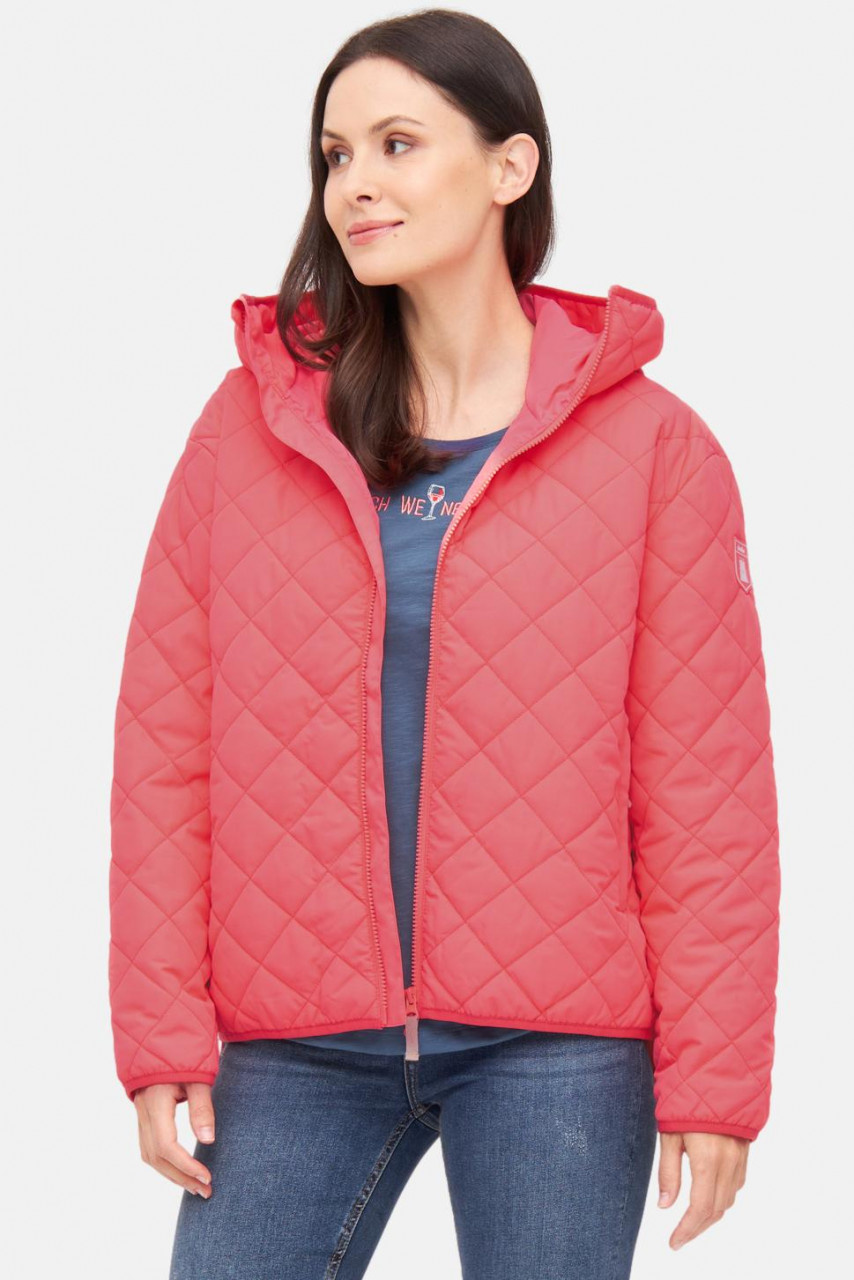 Derbe Übergangsjacke Quiltby Short Damen Rosa Steppjacke