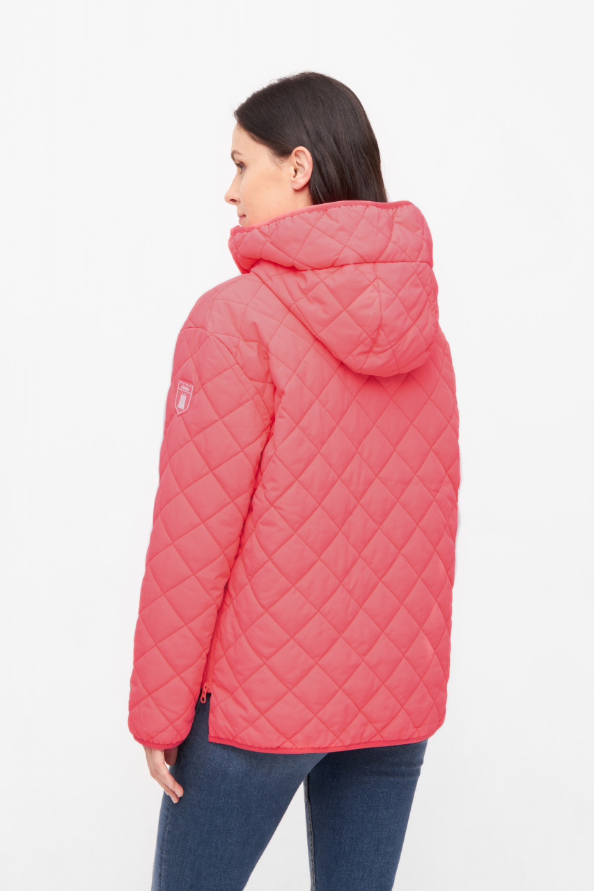 Derbe Übergangsjacke Quiltby Short Damen Rosa Steppjacke