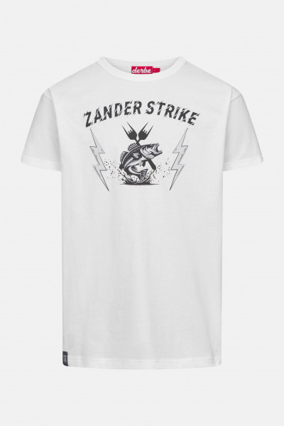 Derbe T-Shirt Zander Strike Herren Weiß GOTS Organic