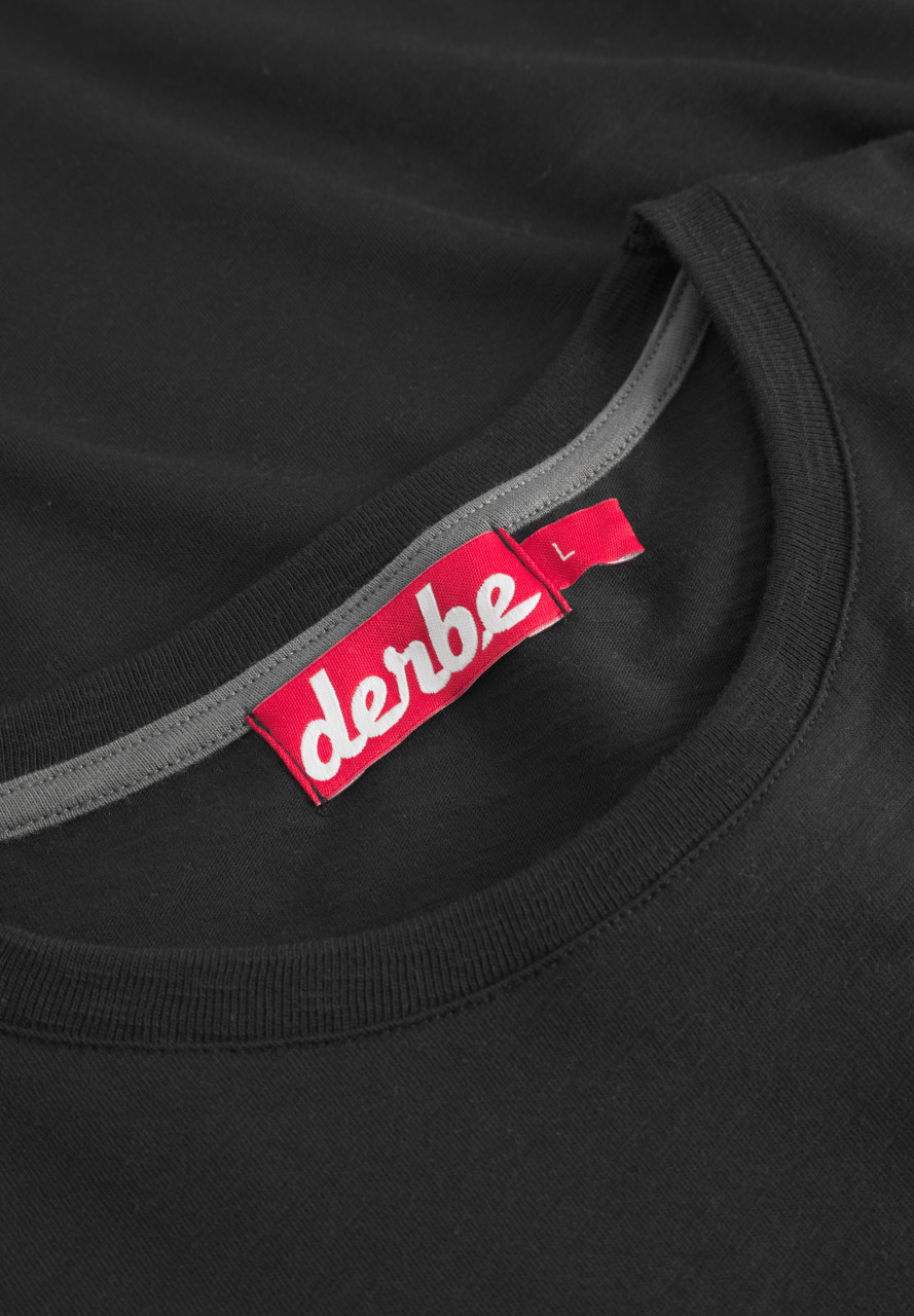 Derbe T-Shirt Schreimöwe Pocket Herren Schwarz GOTS Organic