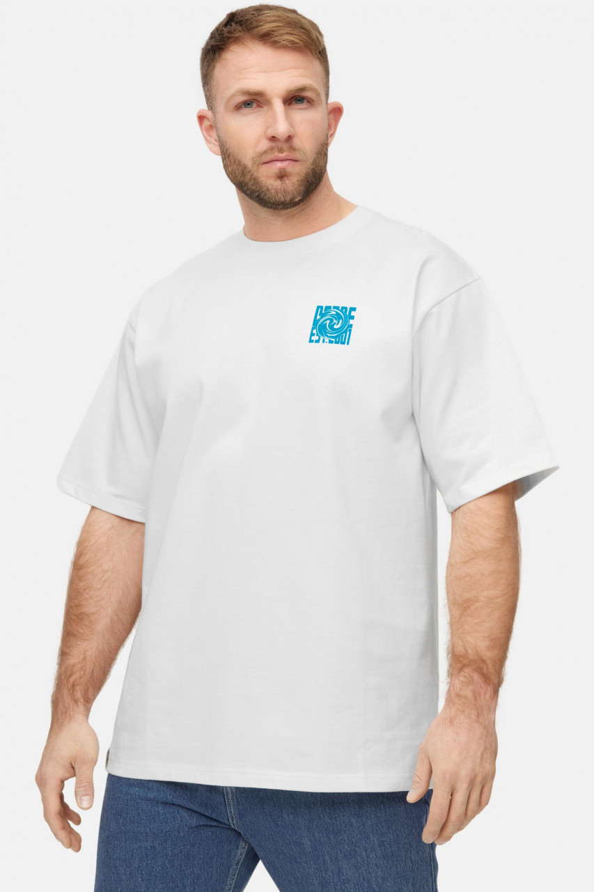 Derbe T-Shirt Derber Wirbel Herren Weiß Oversize GOTS Organic