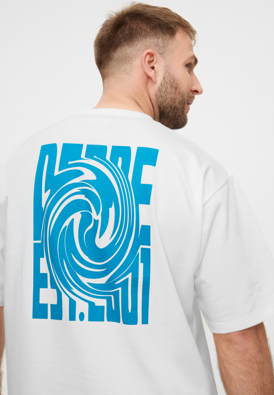 Derbe T-Shirt Derber Wirbel Herren Weiß Oversize GOTS Organic