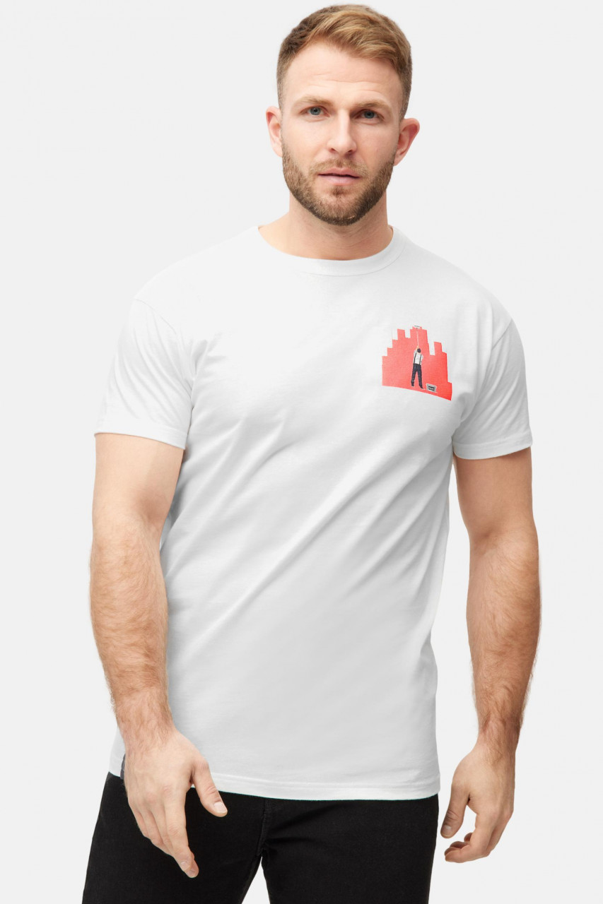 Derbe T-Shirt Anstreicher Herren Weiß GOTS Organic