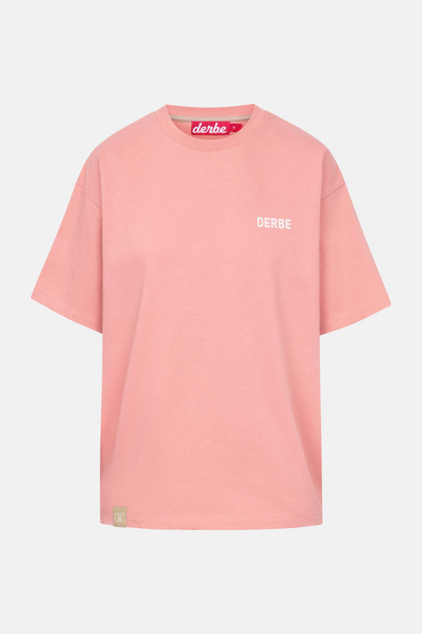 Derbe T-Shirt Moin Franz Damen Rosa Oversize GOTS Organic