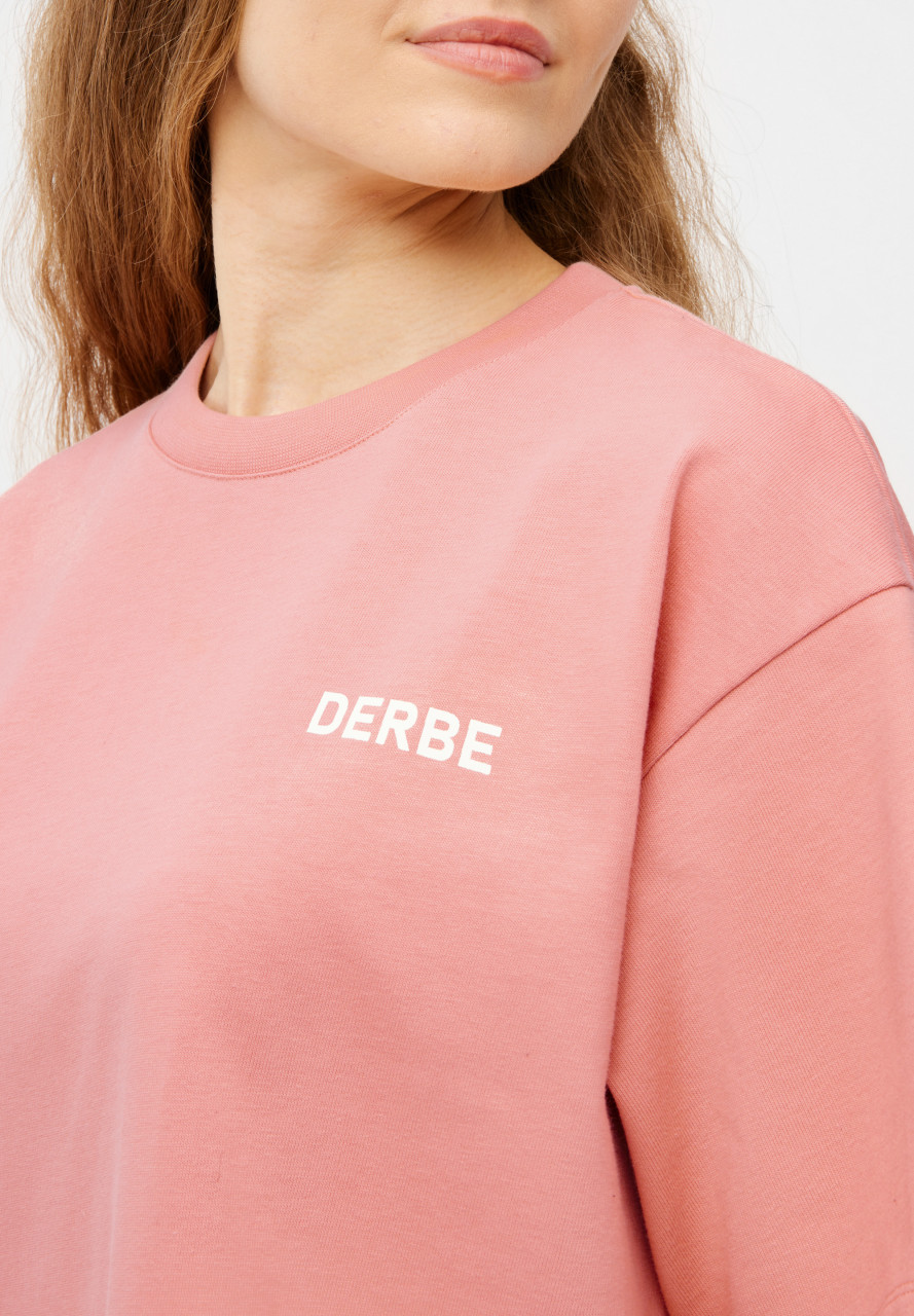 Derbe T-Shirt Moin Franz Damen Rosa Oversize GOTS Organic
