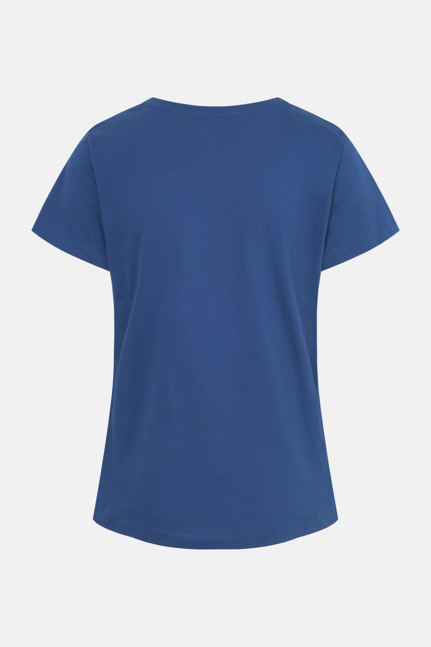 Derbe T-Shirt Die Klügere Damen Blau GOTS Organic