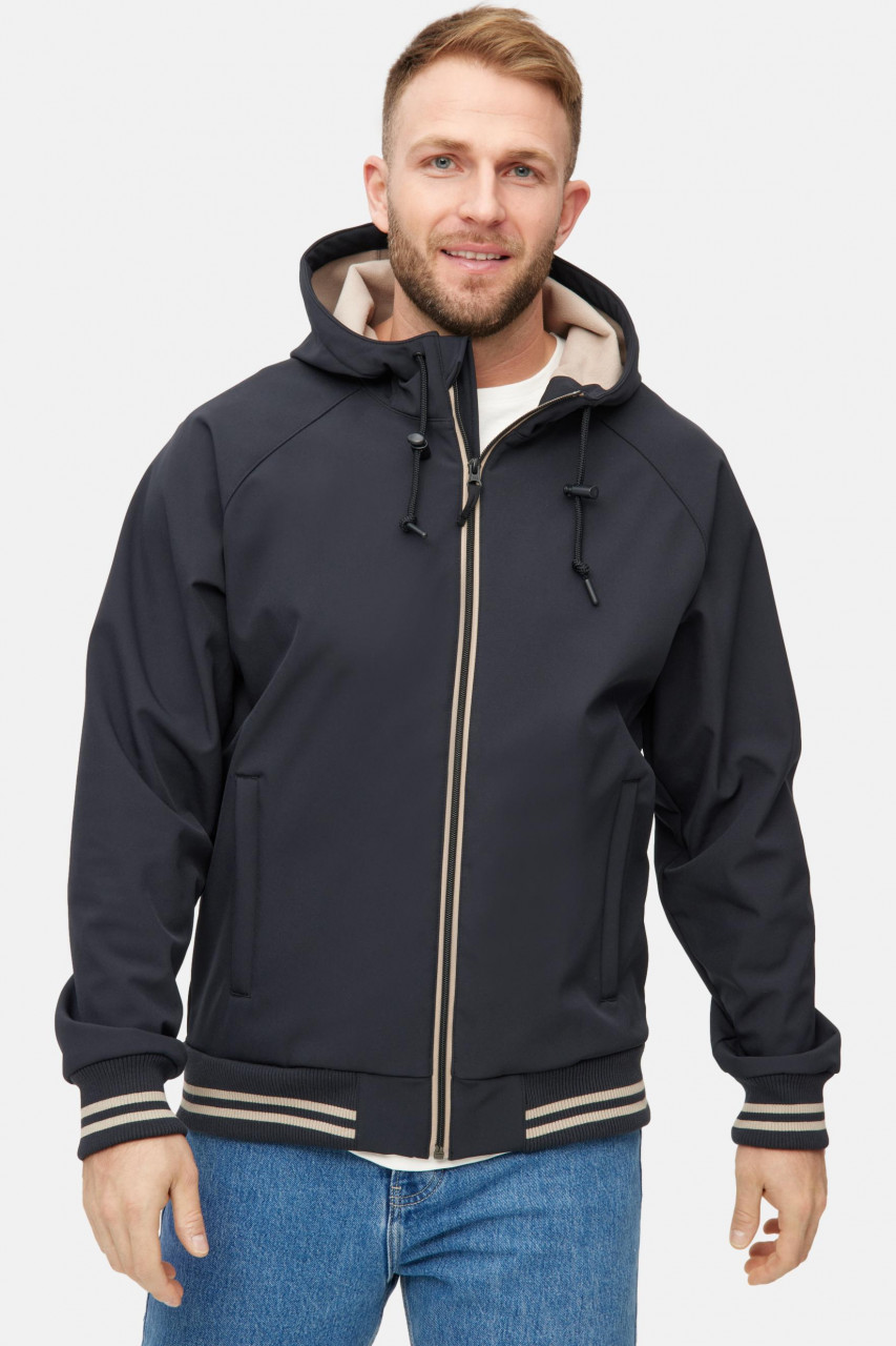 Derbe Übergangsjacke Helgoby Herren Schwarz Softshell