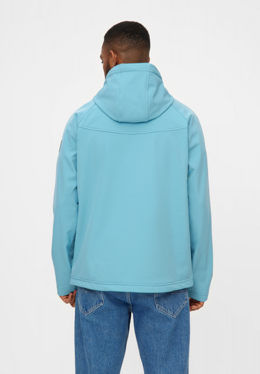 Derbe Übergangsjacke Isleby Herren Türkis Hellblau Softshell