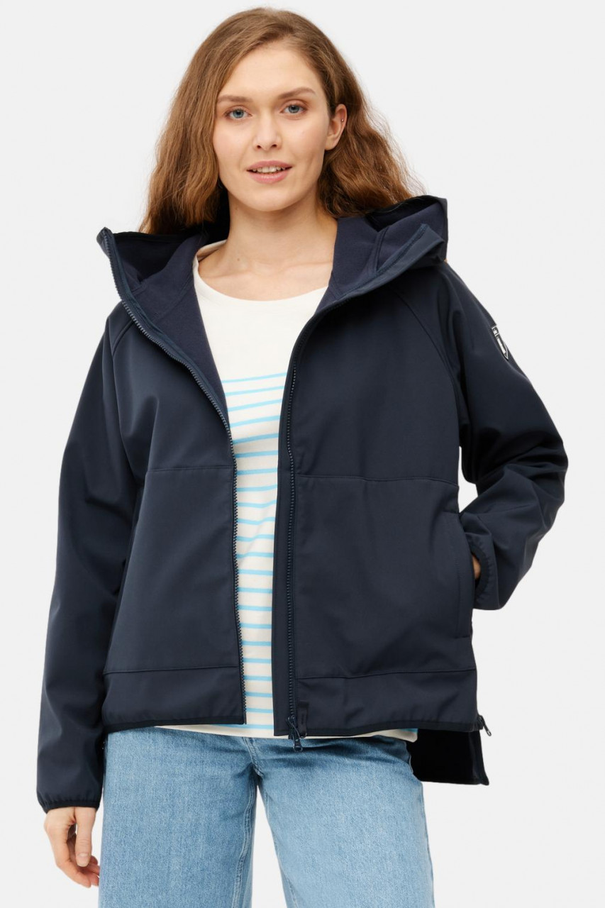 Derbe Softshelljacke Kurz Peutby Damen Dunkelblau
