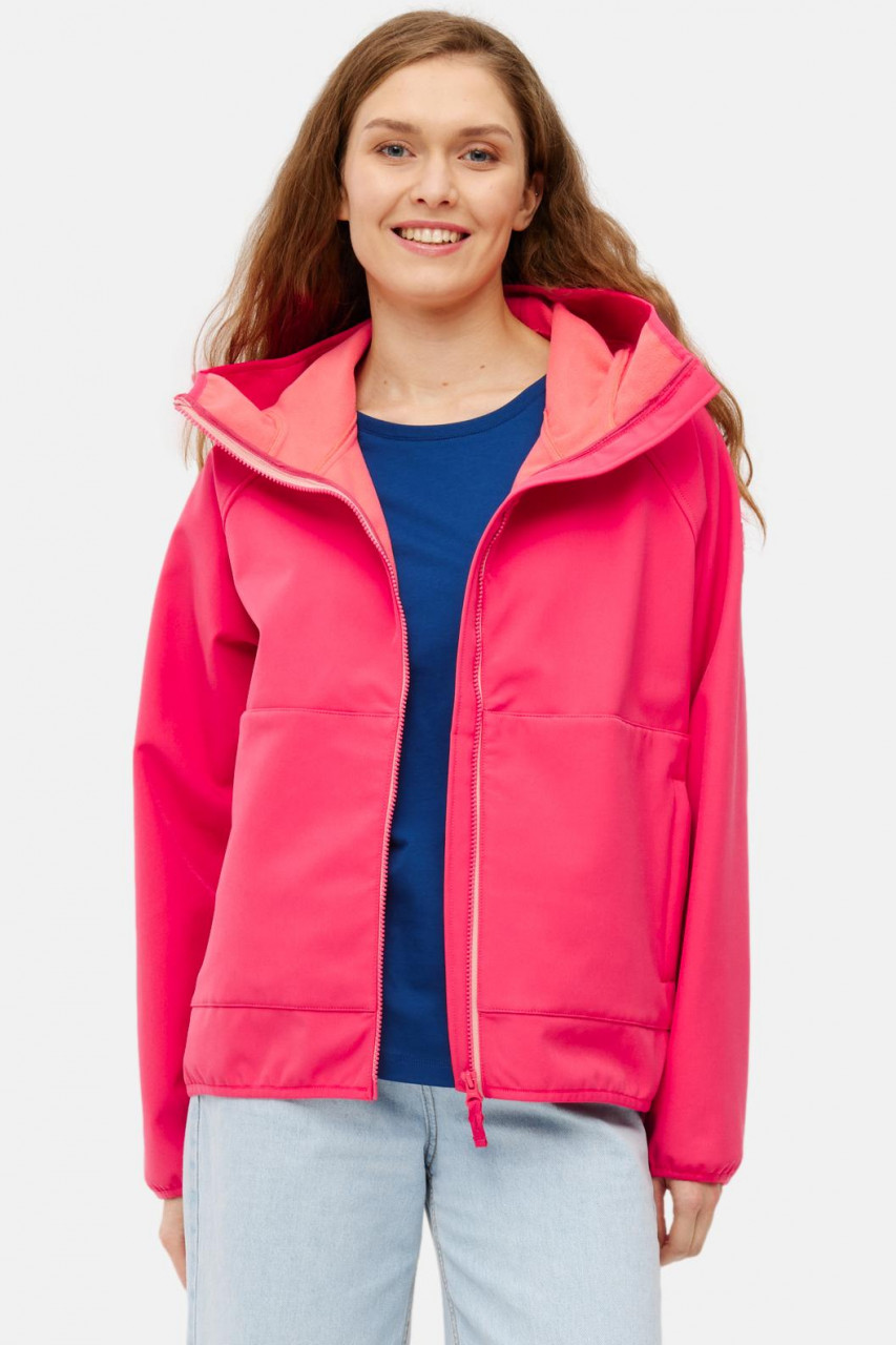 Derbe Softshelljacke Kurz Peutby Damen Pink Azalea