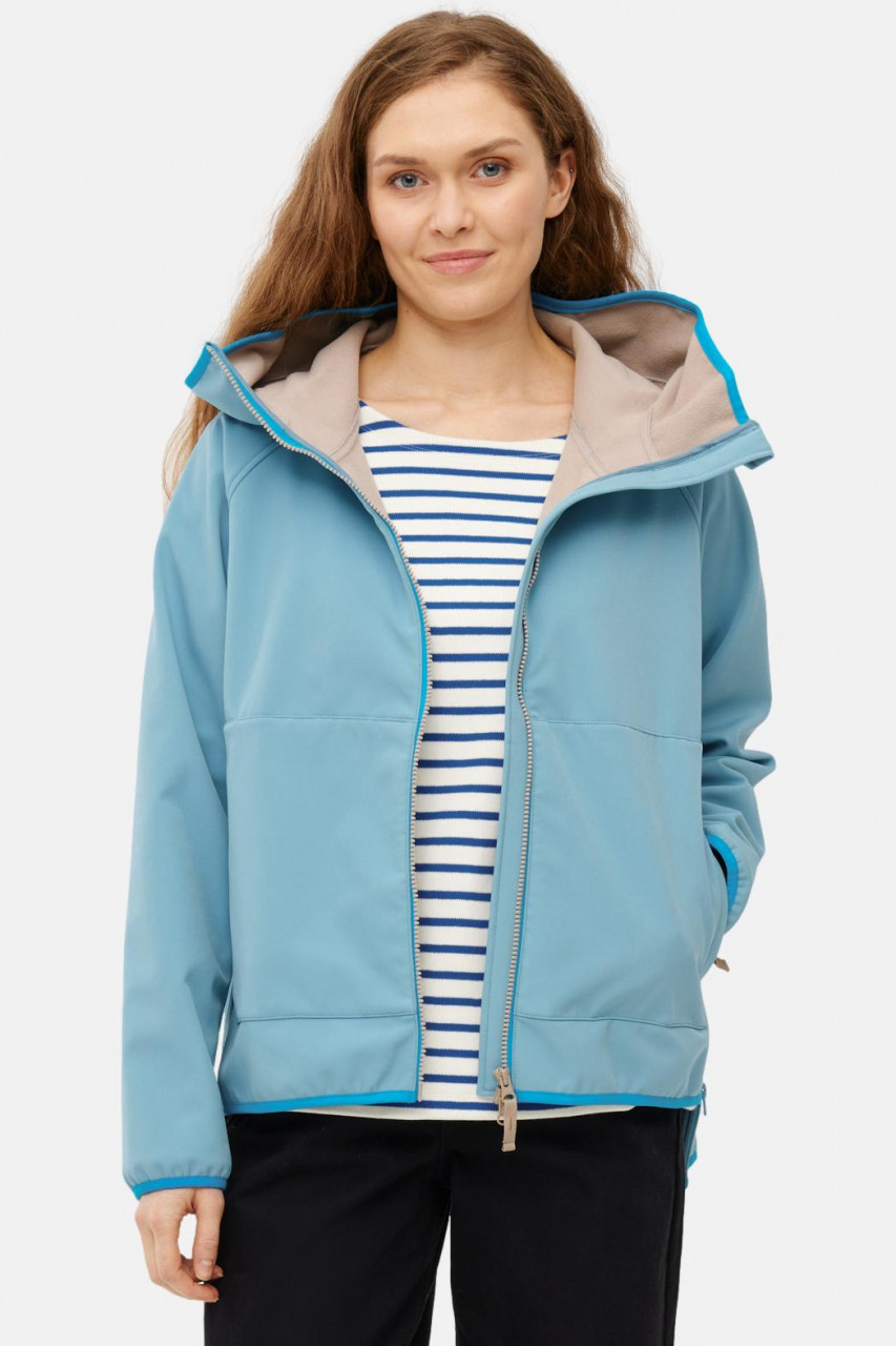 Derbe Softshelljacke Kurz Peutby Damen Türkis Hellblau