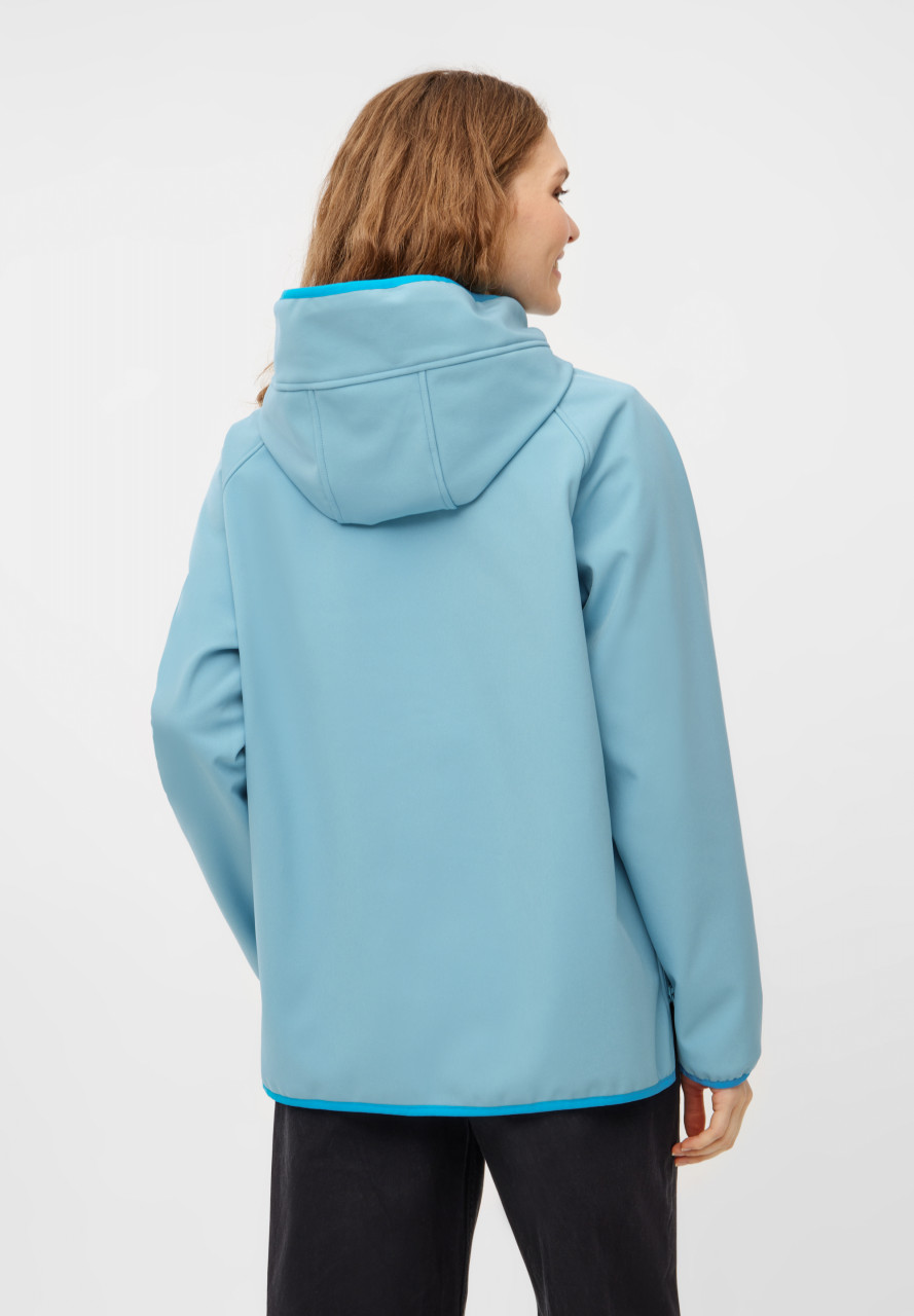 Derbe Softshelljacke Kurz Peutby Damen Türkis Hellblau
