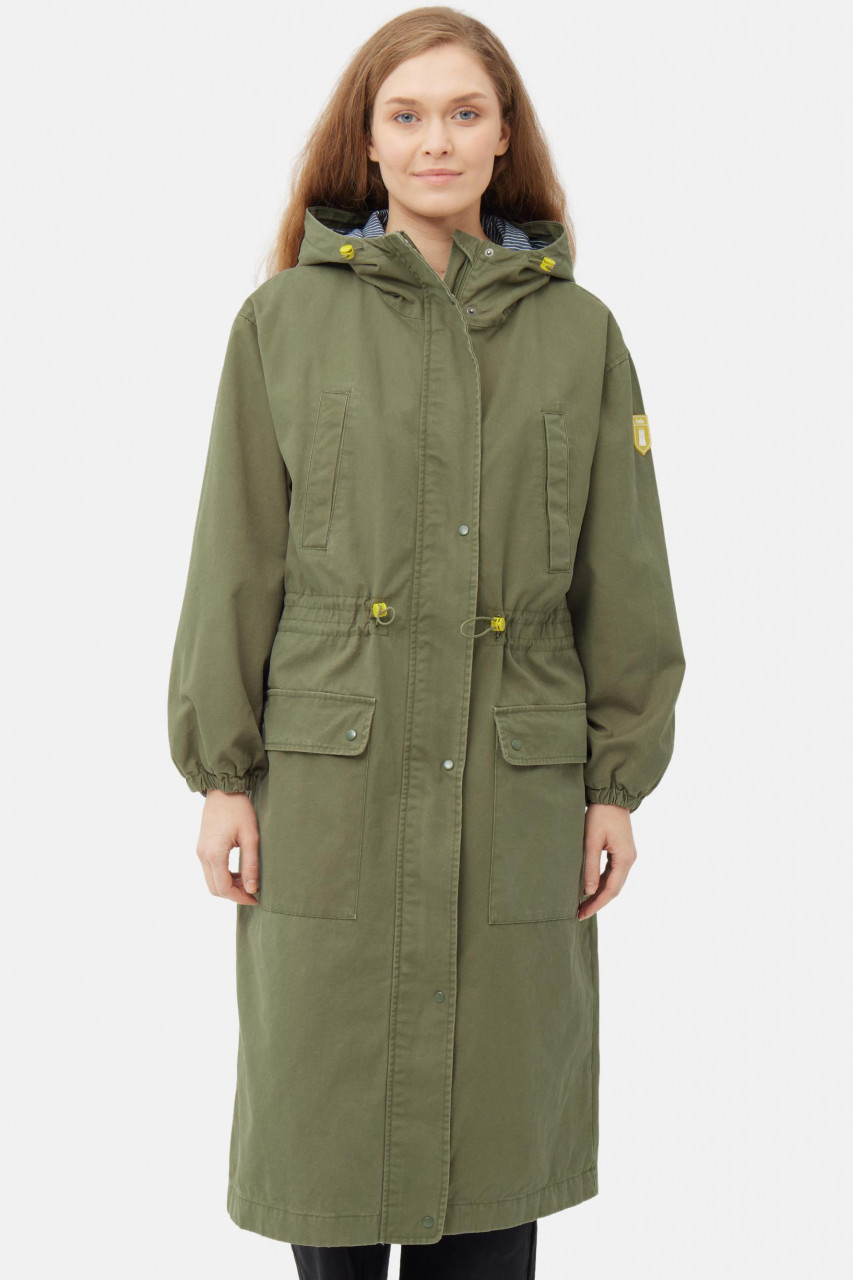 Derbe Übergangsjacke Milby Damen Oliv Grün Parka