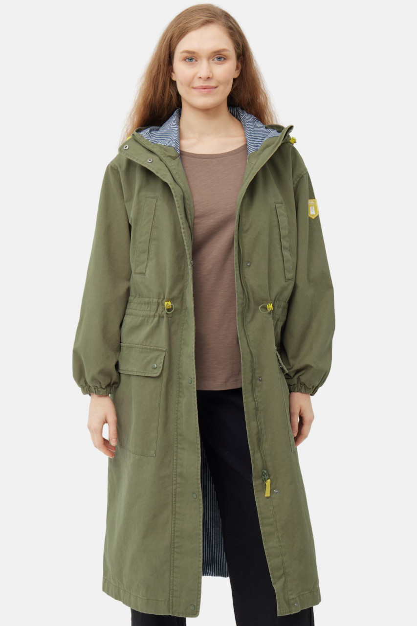 Derbe Übergangsjacke Milby Damen Oliv Grün Parka