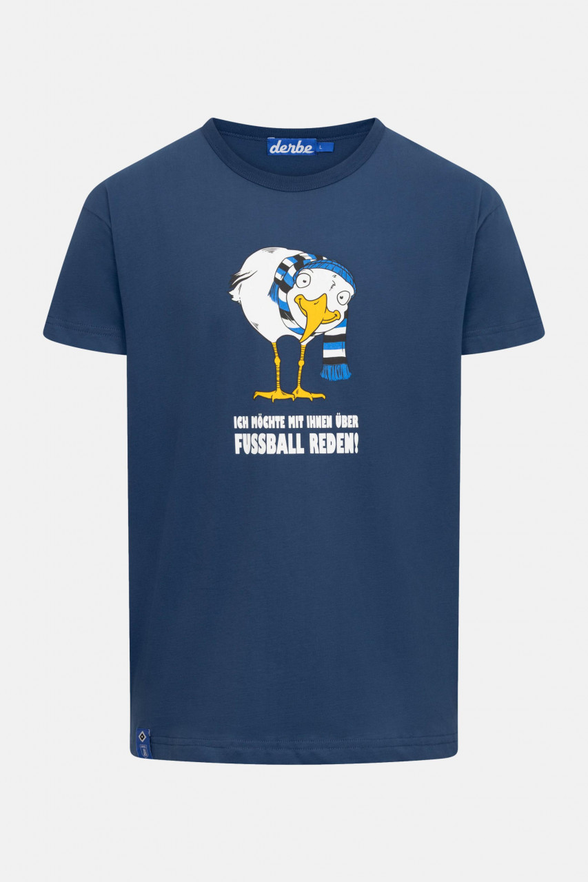 Derbe x HSV Fußballmöwe T-Shirt Herren Blau HSV Fanartikel