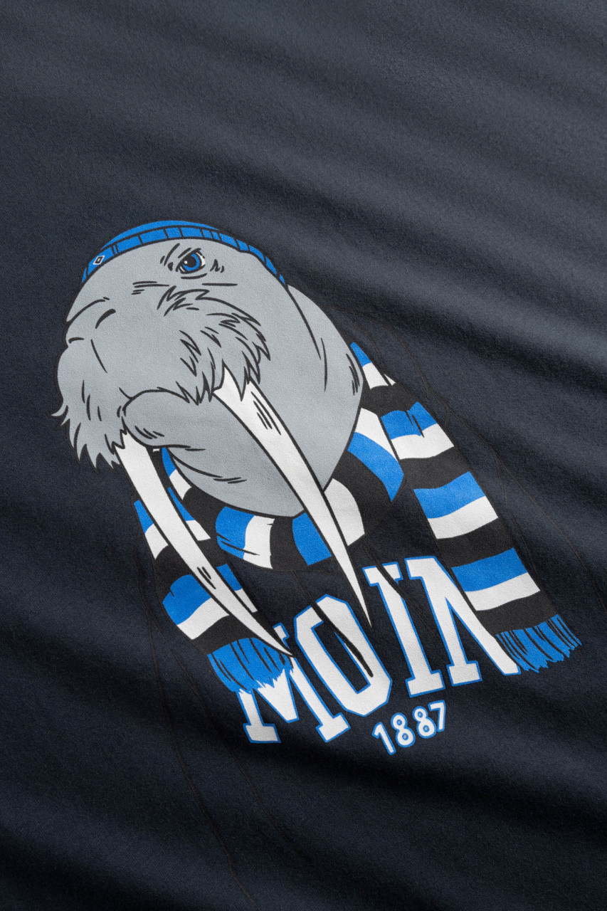 Derbe x HSV Odobenus T-Shirt Herren Blau HSV Fanartikel Walross