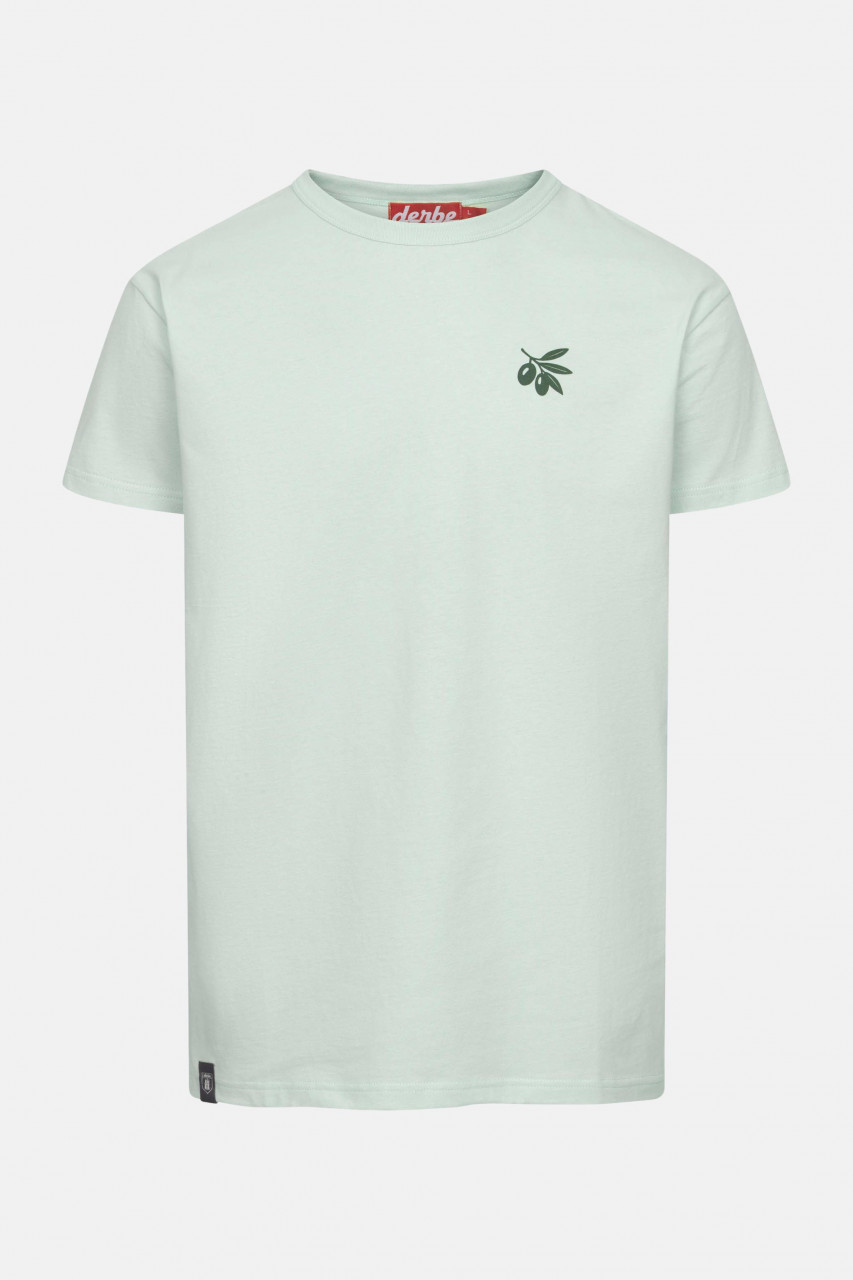 Derbe T-Shirt Aioli Herren Hellgrün Türkis GOTS Organic