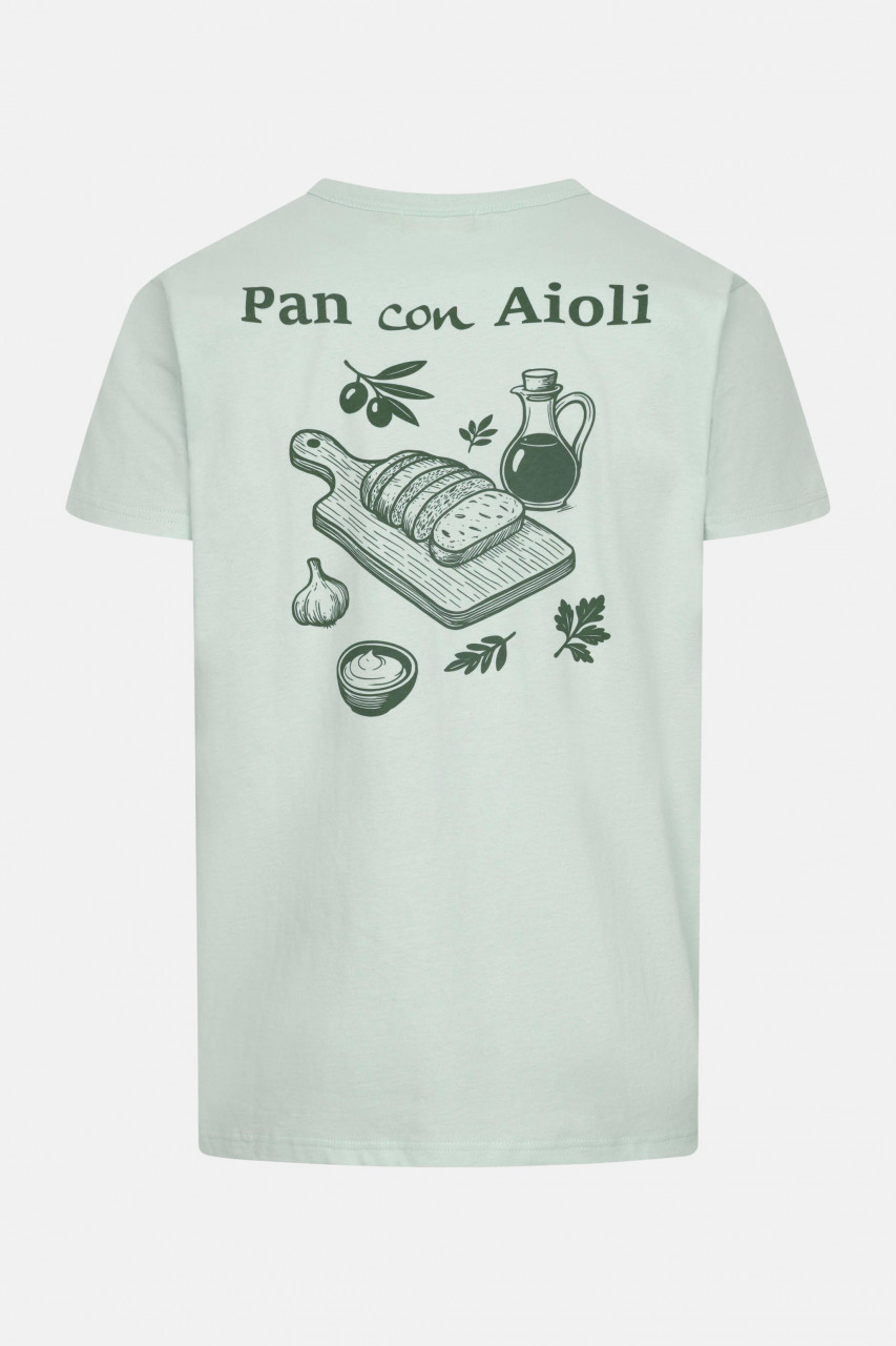 Derbe T-Shirt Aioli Herren Hellgrün Türkis GOTS Organic