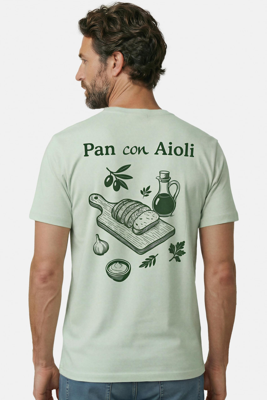 Derbe T-Shirt Aioli Herren Hellgrün Türkis GOTS Organic