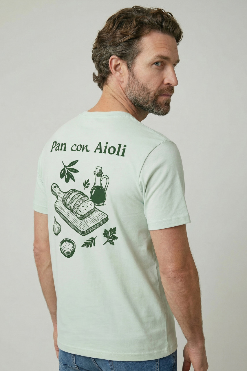 Derbe T-Shirt Aioli Herren Hellgrün Türkis GOTS Organic