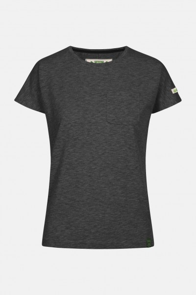 Derbe Alani Damen Shirt Gots Organic Dunkelgrau Melange Derbe Alani Damen Shirt Gots Organic Dunkelgrau Melange