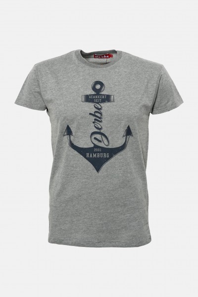Derbe Jungs T-Shirt Anker Grau