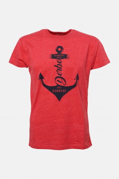 Derbe Jungs T-Shirt Anker Rot