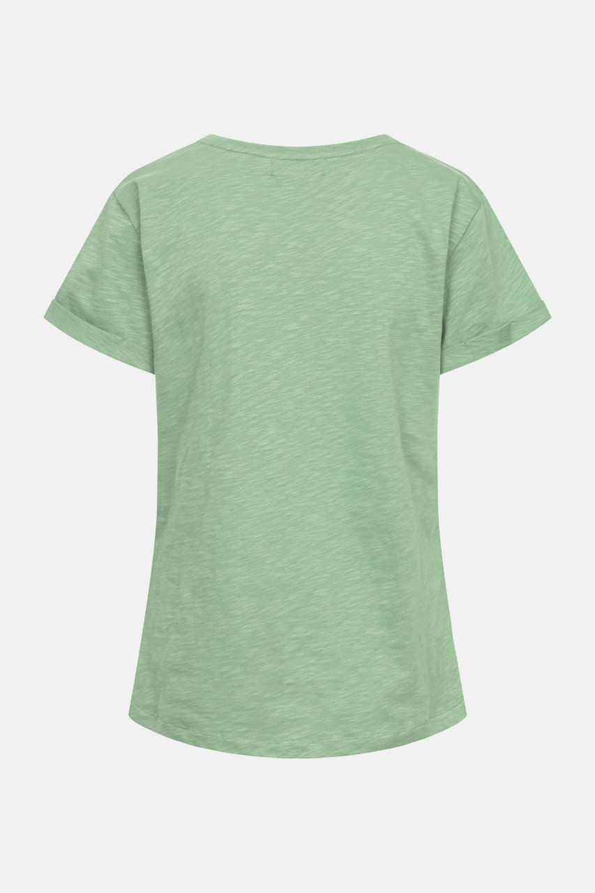 Derbe T-Shirt Angeleckt Damen Grün