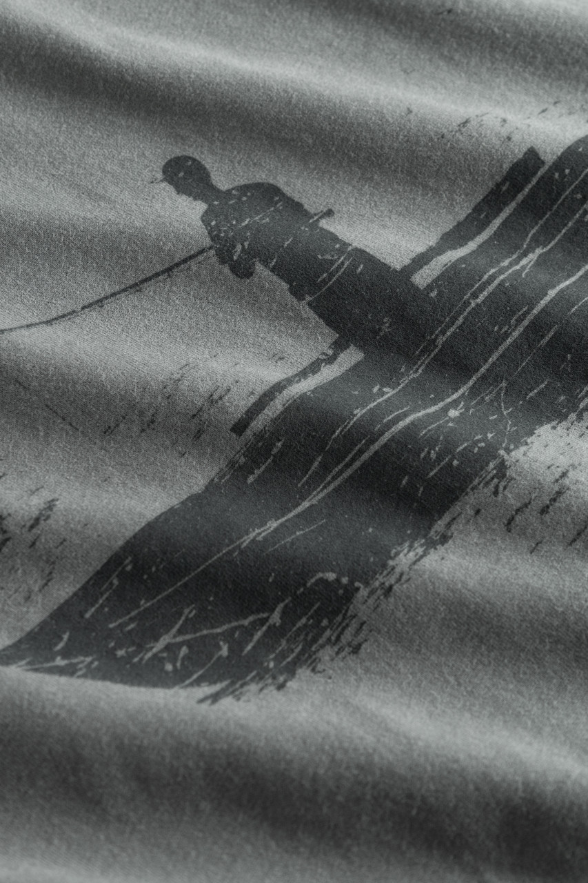 Derbe T-Shirt Angler Herren Grau