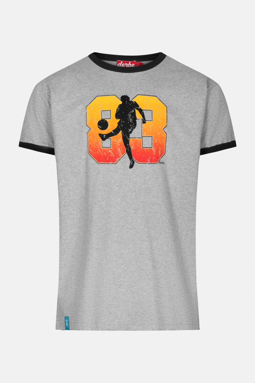 Derbe Athen 83 Herren Shirt Grey Melange Grau Fußball