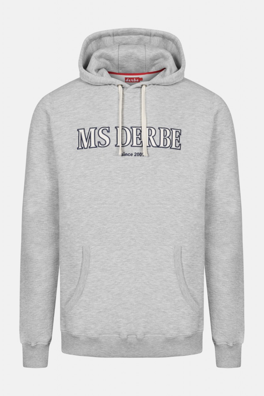 Derbe Backbord Herren Kapuzen Pullover Grau
