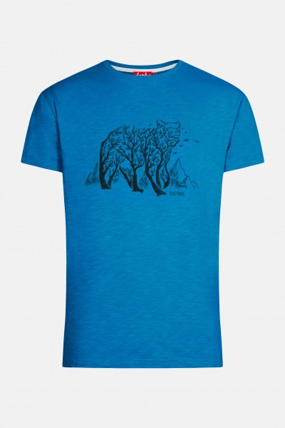 Derbe Bär Herren T-Shirt Swedish Blue Blau Derbe Bär Herren T-Shirt Swedish Blue Blau