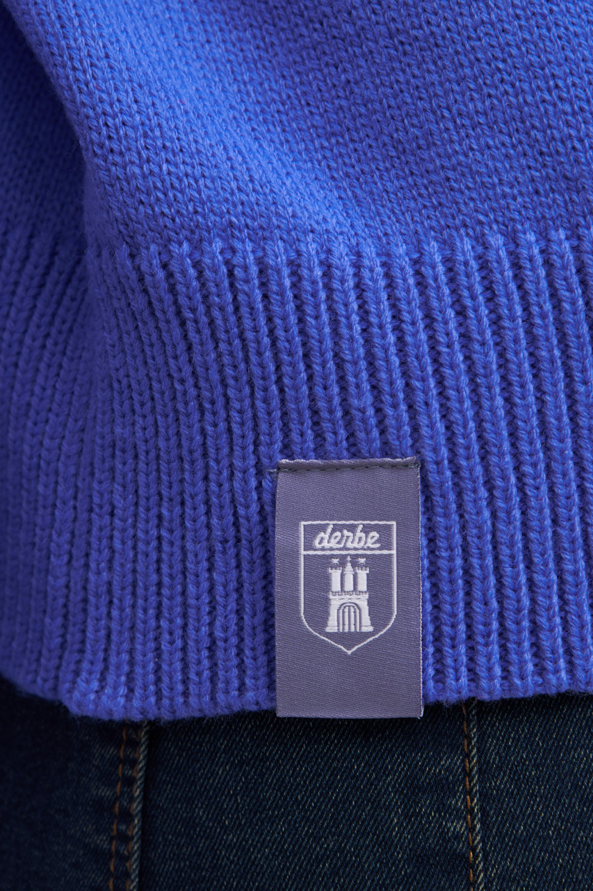 Derbe Strick-Pullover Basic Damen Lila