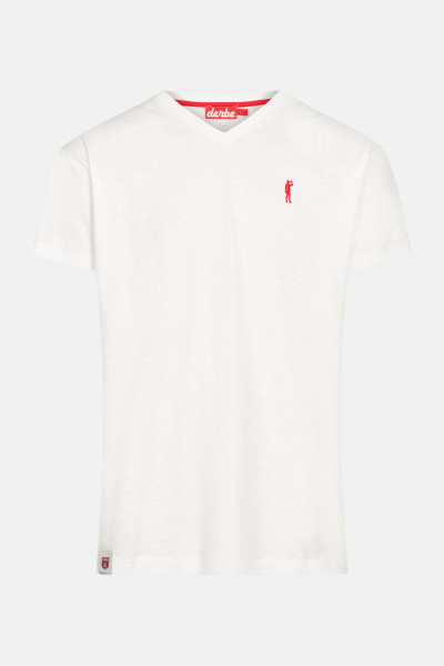 Derbe Basic Kippes Herren T-Shirt Offwhite Beige Derbe Basic Kippes Herren T-Shirt Offwhite Beige