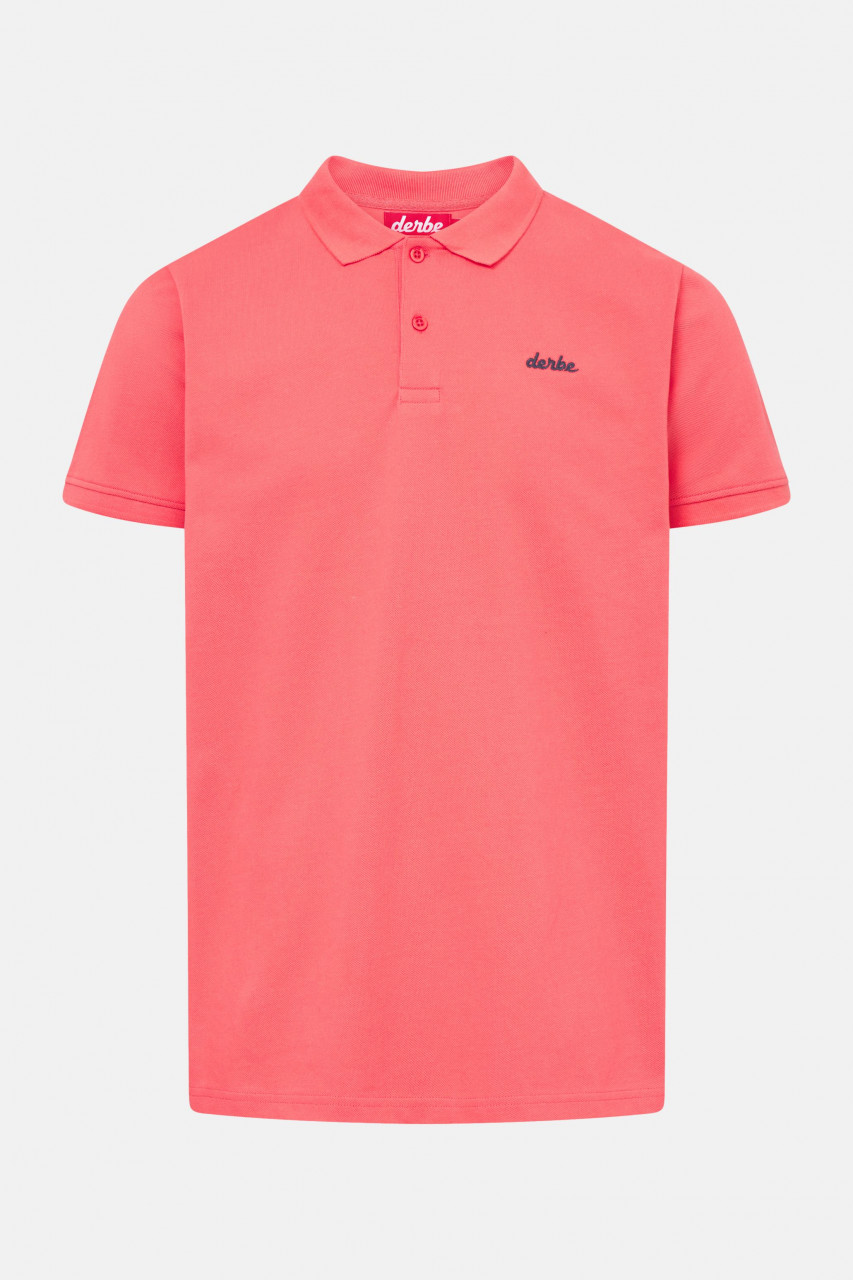 Derbe Polo Shirt Basic Polo Herren Pink GOTS Organic